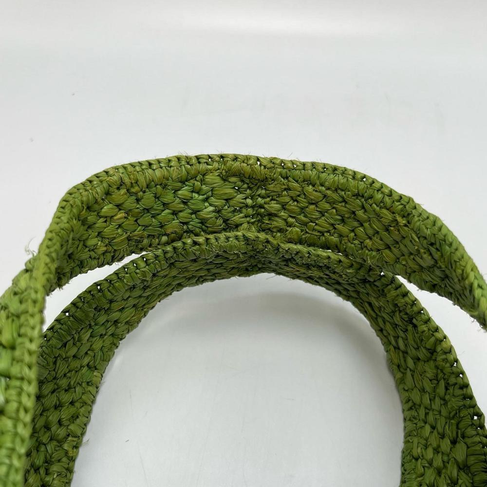 LOEWE Font Tote Small Basket Bag Green Women's - Picture 7 of 10